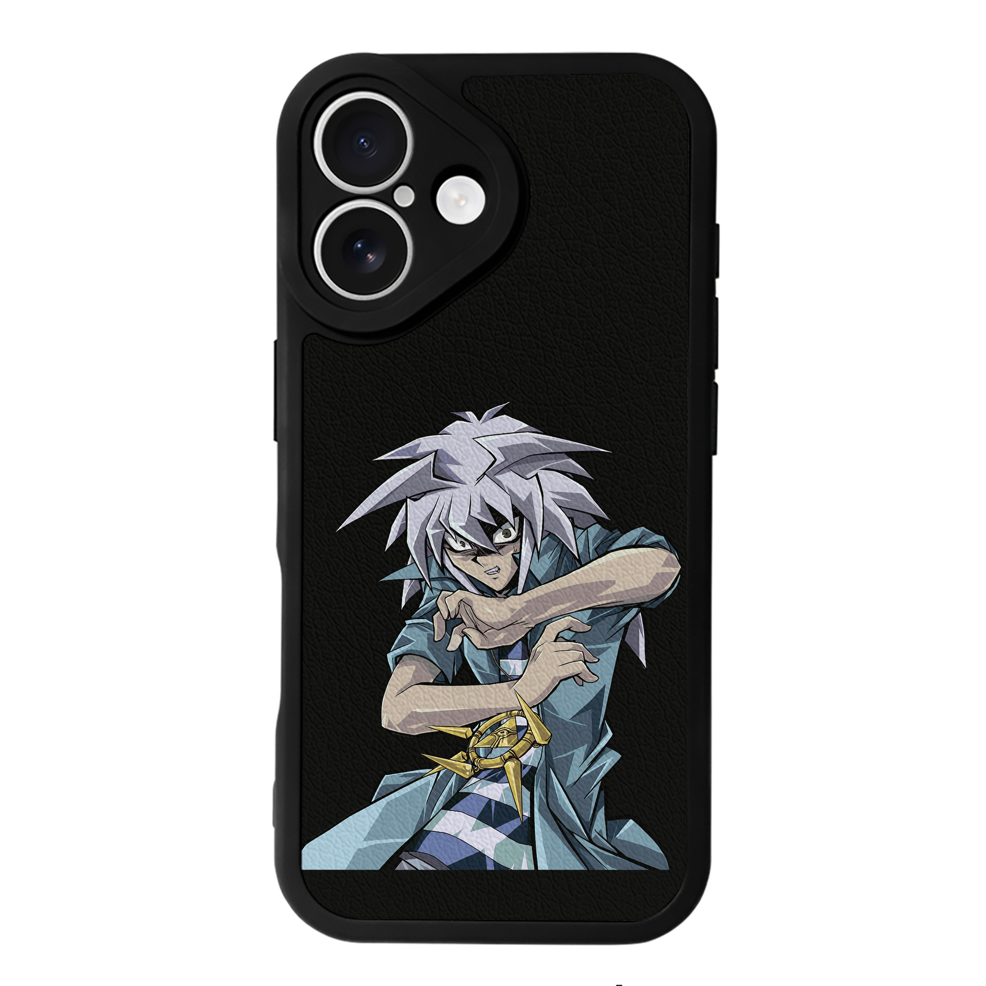 （画像用） 遊☆戯☆王 Yu-Gi-Oh! 【iPhone 16シリーズ対応】シリコンスマホケース（レザー調） 材質：シリコン